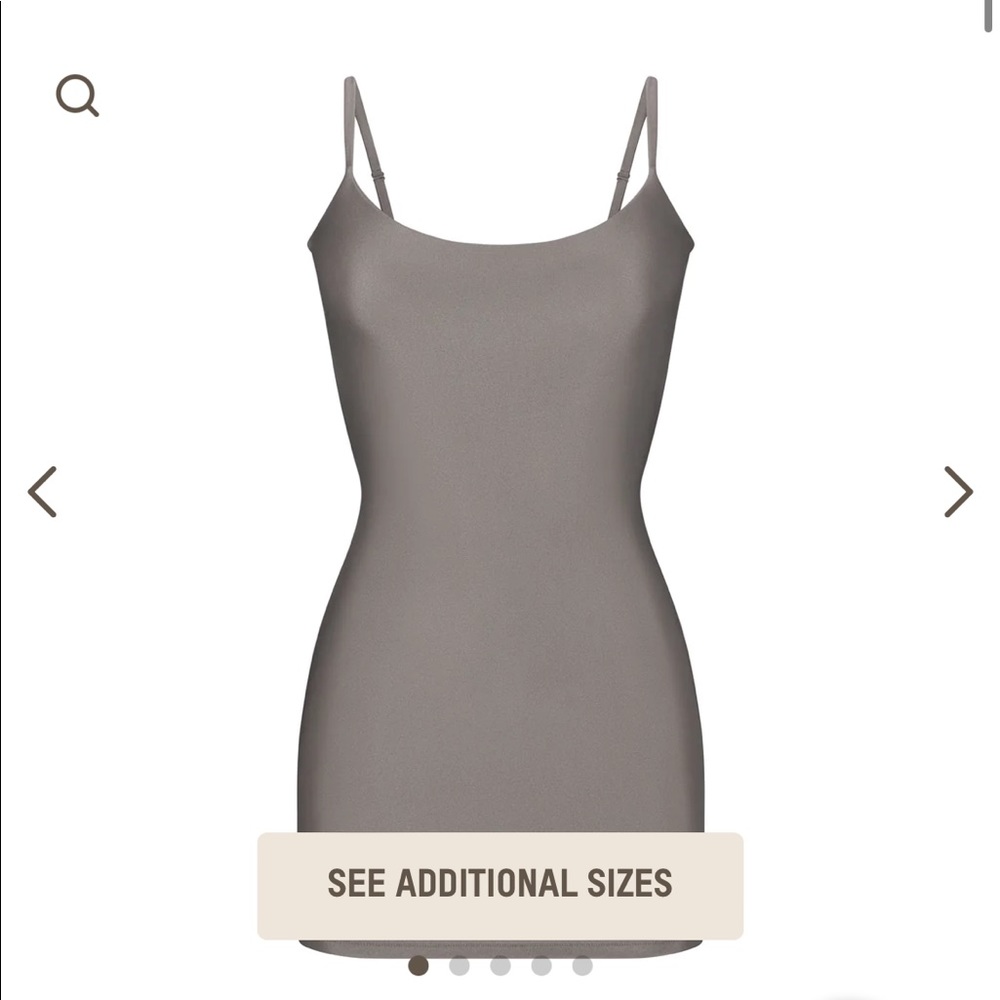 NWT -SKIMS shine jersey dress XS in Grey Chalk